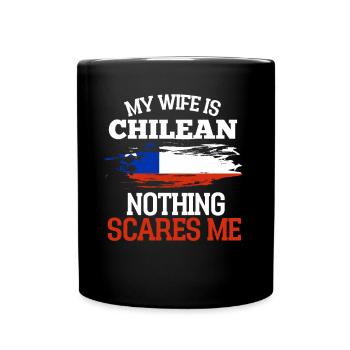Chile - Tasse einfarbig - Schwarz - Vorne