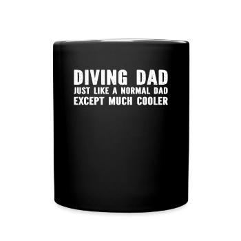 Diver Daddy Diving Underwater Diving Dad - Full Colour Mug - black - Front