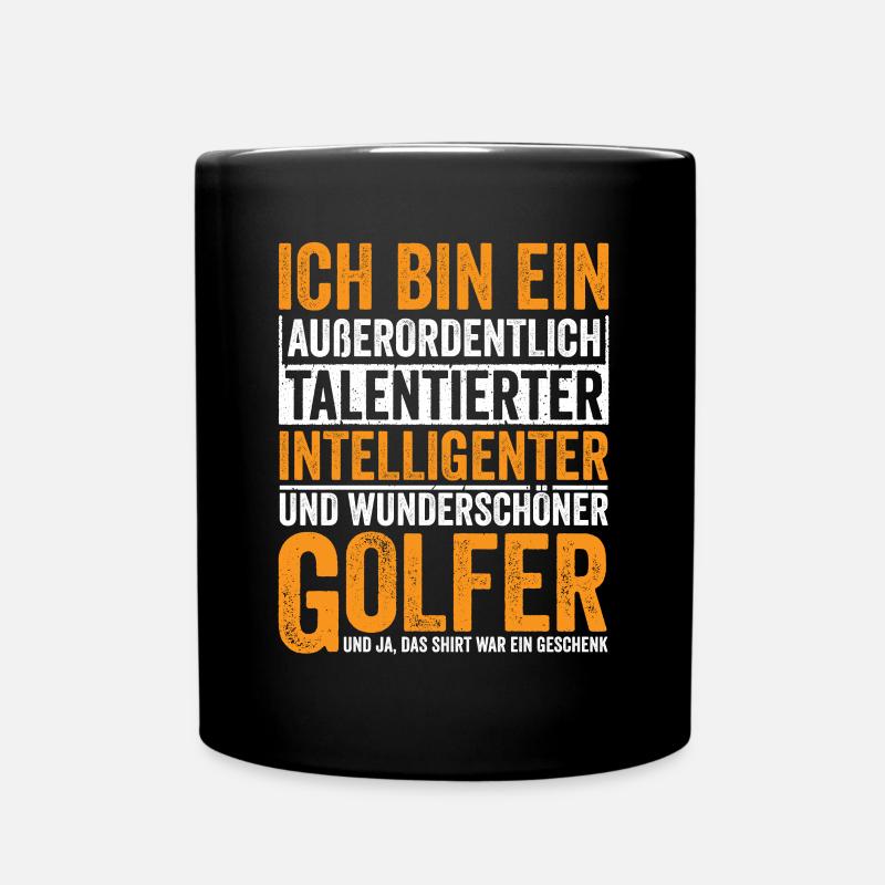 Talentierter Intelligenter Golfer - Tasse einfarbig - Schwarz