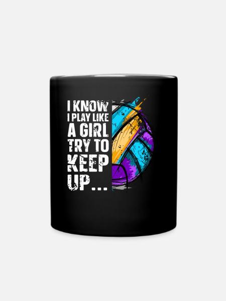 Volley-ball - Mug uni - noir