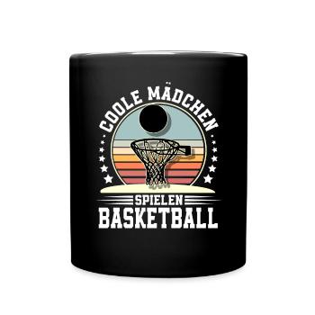 Basketball Basketballerin Frauen Basketball - Tasse einfarbig - Schwarz - Vorne