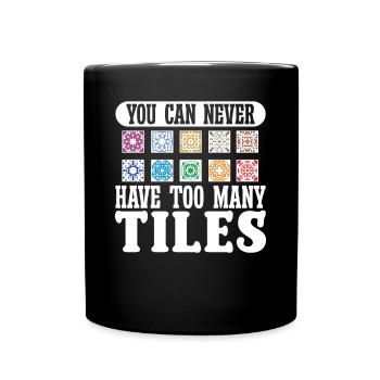 Fliesenleger Vous n’avez jamais trop de carreaux Fliesen - Mug uni - noir - Devant