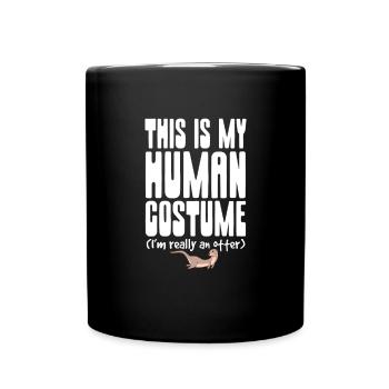 Loutre de mer Loutre Cadeau de loutre - Mug uni - noir - Devant