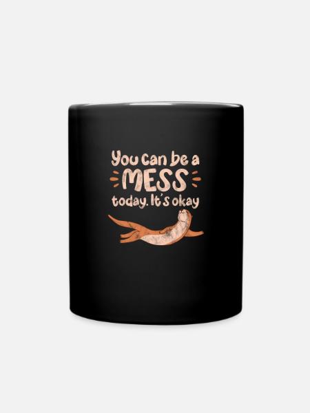Loutre - Mug uni - noir