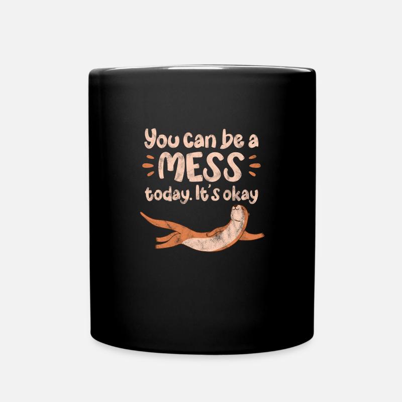 Otter - Tasse einfarbig - Schwarz