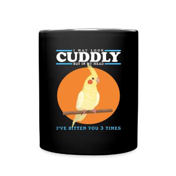 Cockatiels Bird Bird Owner Gift - Full Colour Mug - black - Front