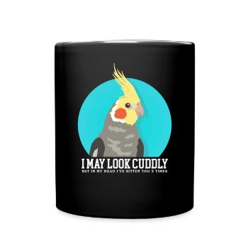 Parakeets | Bird Bird Owner Gift - Full Colour Mug - black - Front
