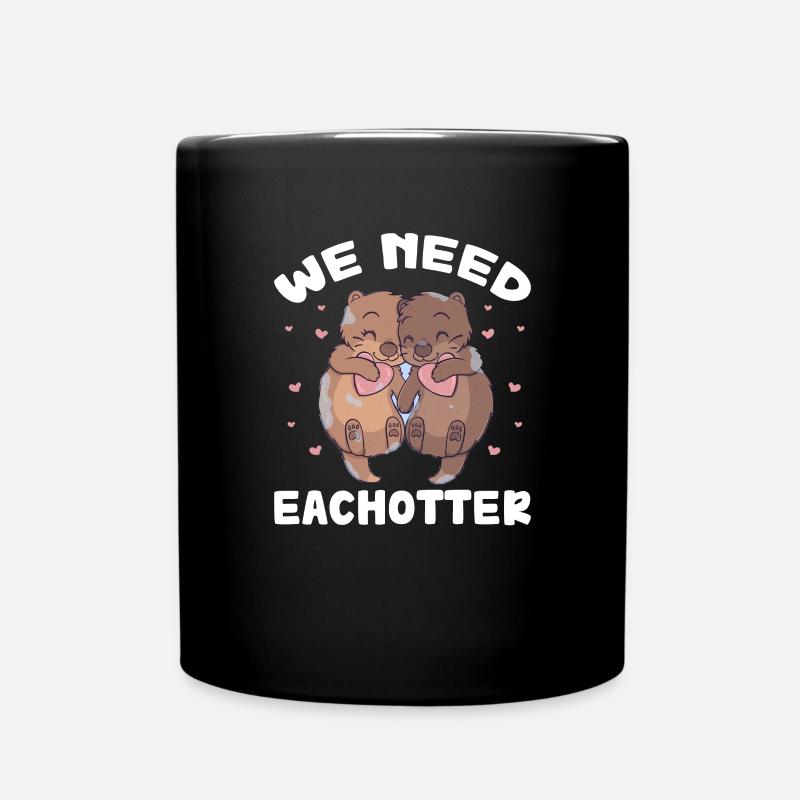 Loutre de mer Loutre Cadeau de loutre - Mug uni - noir