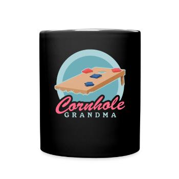 Cornhole Player Granny Blindhole Bean Bag Cadeau - Mug uni - noir - Devant