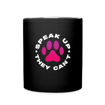 Tierrettung - Tasse einfarbig - Schwarz - Vorne