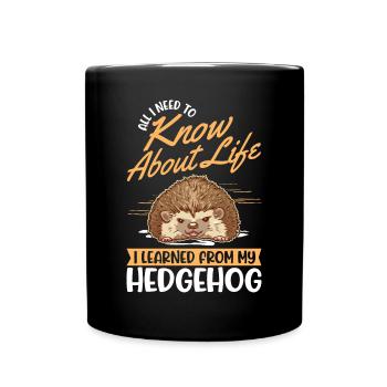 Hérisson Cadeau Hérisson épineux - Mug uni - noir - Devant