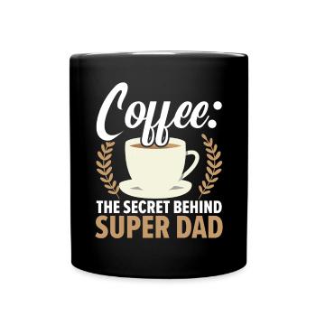 Papa Kaffeetrinker Koffein Papa Vatertag - Tasse einfarbig - Schwarz - Vorne