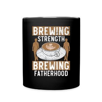 Dad Coffee Drinker Caffeine Daddy Fathers Day - Full Colour Mug - black - Front