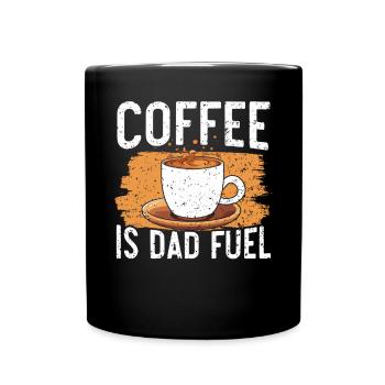 Dad Coffee Drinker Caffeine Daddy Fathers Day - Full Colour Mug - black - Front