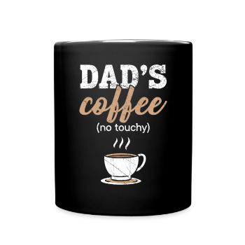 Dad Coffee Drinker Caffeine Daddy Fathers Day - Full Colour Mug - black - Front
