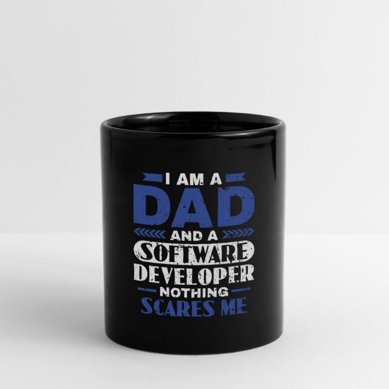 Software Developer Dad - Software Programmierer Tasse einfarbig