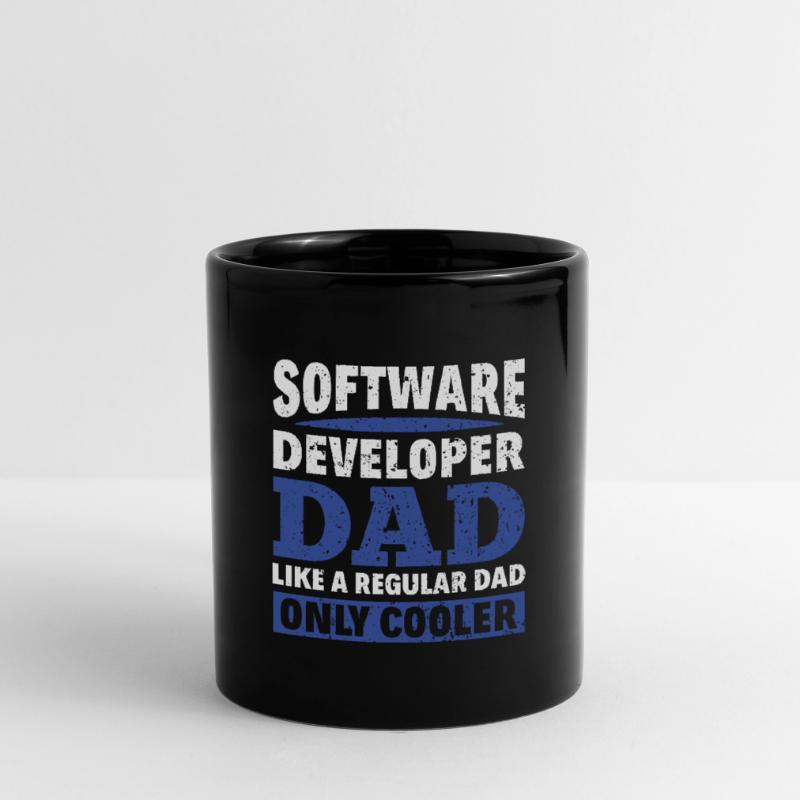 Software Developer Dad - Software Programmierer Tasse einfarbig