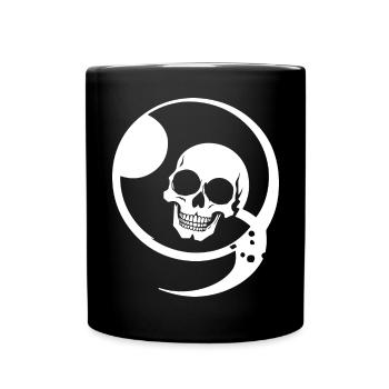 Horreur Crâne Crâne Art Crâne Gothique Heavy Metal - Mug uni - noir - Devant