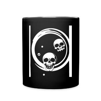 Horreur Crâne Crâne Art Crâne Gothique Heavy Metal - Mug uni - noir - Devant