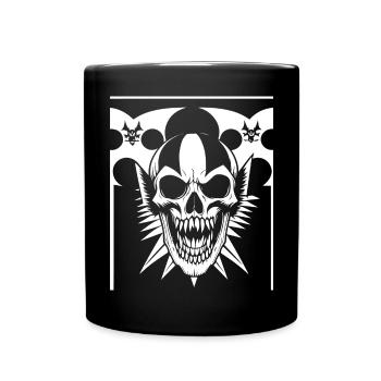 Horreur Crâne Crâne Art Crâne Gothique Heavy Metal - Mug uni - noir - Devant
