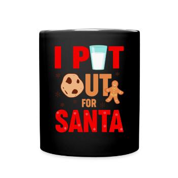 Ich habe für den Weihnachtsmann Weihnachten herausgebracht - Tasse einfarbig - Schwarz - Vorne