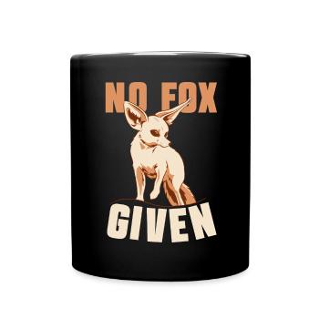 Fennek Fuchs Fennec Fox Wüstenfuchs - Tasse einfarbig - Schwarz - Vorne
