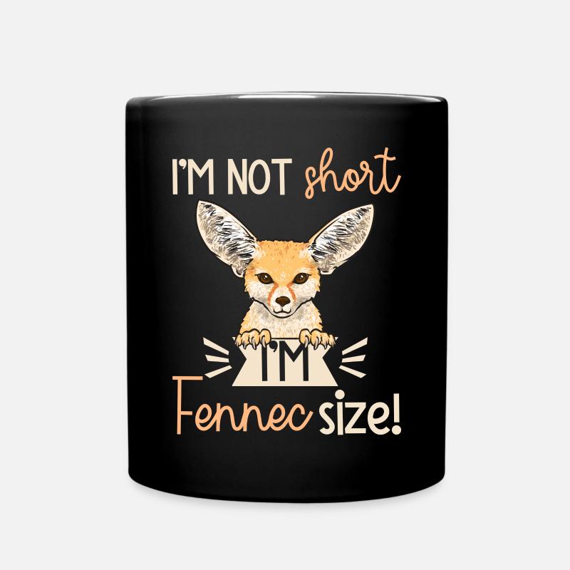 Fennek Fuchs Fennec Fox Wüstenfuchs - Tasse einfarbig - Schwarz