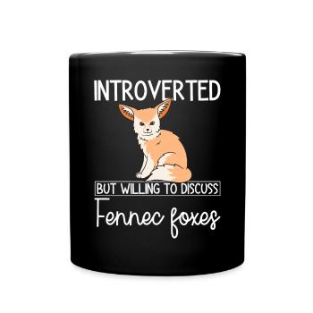 Fennek Fuchs Fennec Fox Wüstenfuchs - Tasse einfarbig - Schwarz - Vorne