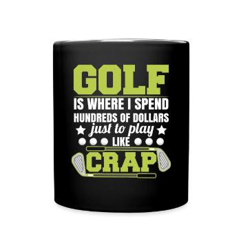 Golf Funny - Full Colour Mug - black - Front