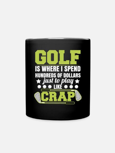 Golf Funny - Full Colour Mug - black