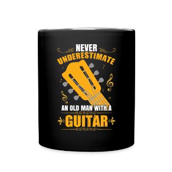 Guitar Love Guitarist - Full Colour Mug - black - Front
