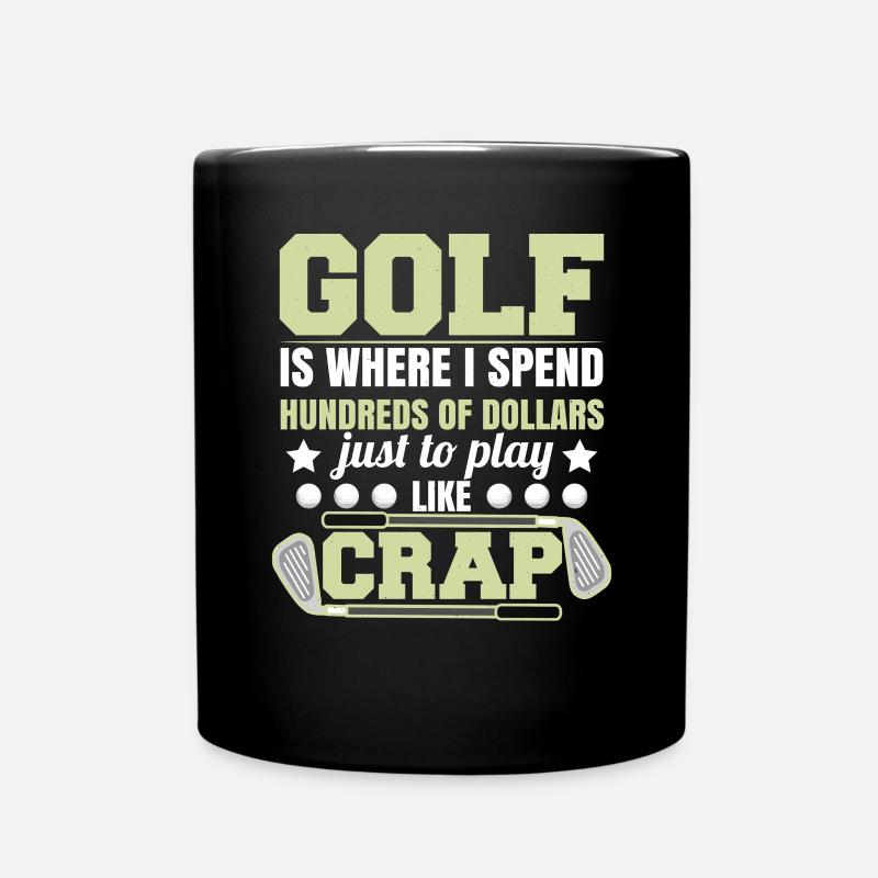 Golf Joke Funny - Full Colour Mug - black