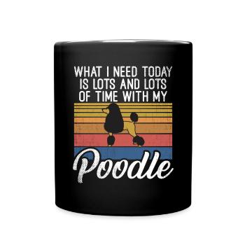 Poodle Gifts - Tasse einfarbig - Schwarz - Vorne