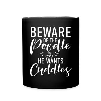 Poodle Gifts - Tasse einfarbig - Schwarz - Vorne
