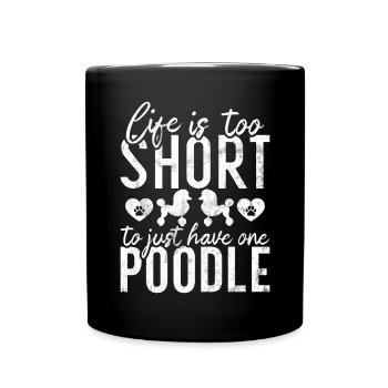 Cadeaux Caniche - Mug uni - noir - Devant