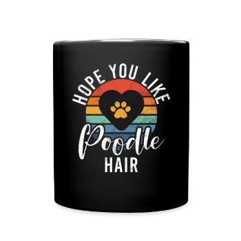 Poodle Gifts - Tasse einfarbig - Schwarz - Vorne