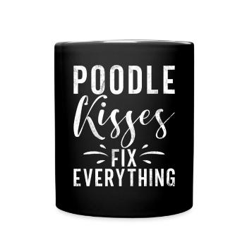 Poodle Gifts - Tasse einfarbig - Schwarz - Vorne