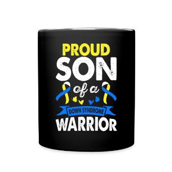 Fils de - Mug uni - noir - Devant
