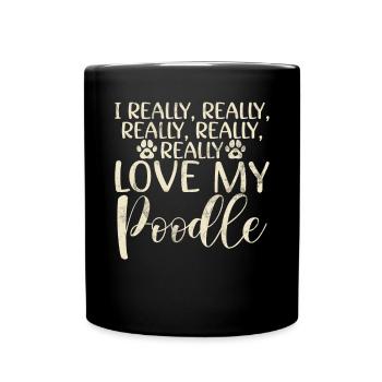 Cadeaux Caniche - Mug uni - noir - Devant