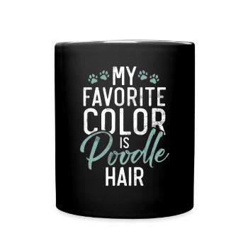 Poodle Gifts - Tasse einfarbig - Schwarz - Vorne