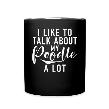 Poodle Gifts - Tasse einfarbig - Schwarz - Vorne