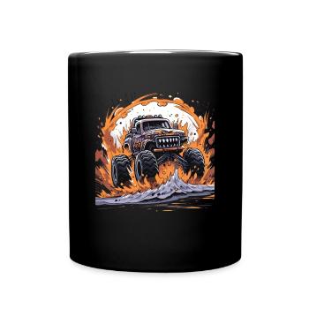 Monster truck - Full Colour Mug - black - Front