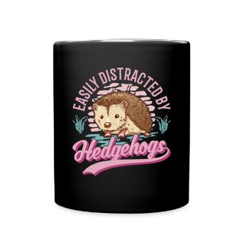 Hedgehog Lovers - Full Colour Mug - black - Front