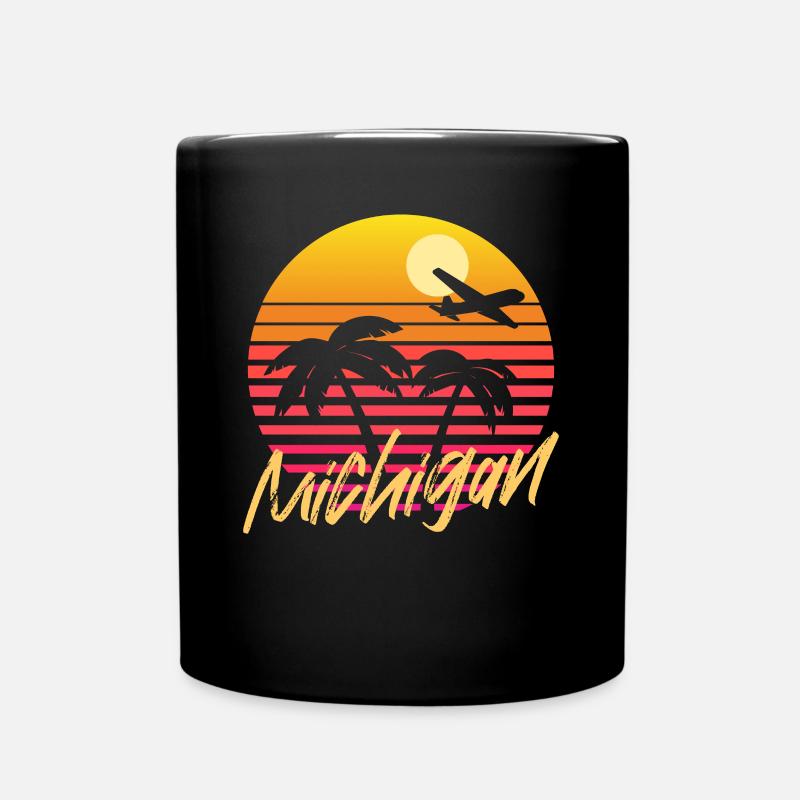 michigan - Tasse einfarbig - Schwarz