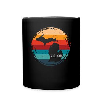 michigan - Tasse einfarbig - Schwarz - Vorne