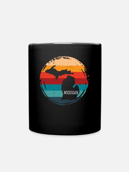 michigan - Tasse einfarbig - Schwarz