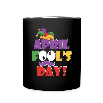 Joyeux poisson d’avril - Blague du poisson d’avril 2023 - Mug uni - noir - Devant