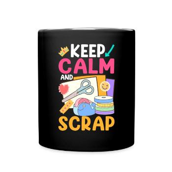 Scrapbooking Scrapbooker - Tasse einfarbig - Schwarz - Vorne