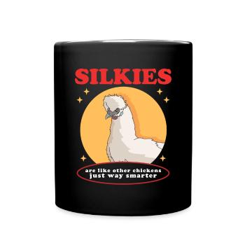 Silk Chicken Silkie Chickens Silk Chickens Cadeau - Mug uni - noir - Devant