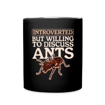 Fourmis Ferme | Cadeau Formicarium de fourmi - Mug uni - noir - Devant